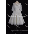 Neue Ankunfts-elegante Abschlussball-Parteikleid A-line kleidet Tee-Länge Spitze-Hochzeitskleid 2017